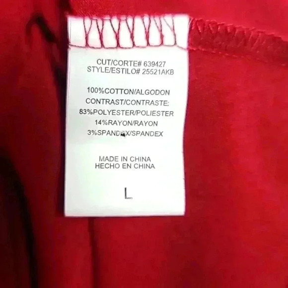 HEARTSOUL 2 piece Red Lace Top And Red Tank Top Size Large - Picture 6 of 8